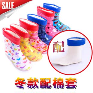  透明水晶儿童雨鞋宝宝雨靴小童水鞋多款男女童雨鞋可加棉套