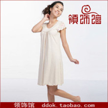 包邮特价 顶呱呱㊣顶瓜瓜彩棉/女式家居服睡衣睡裙DJJWX-30429