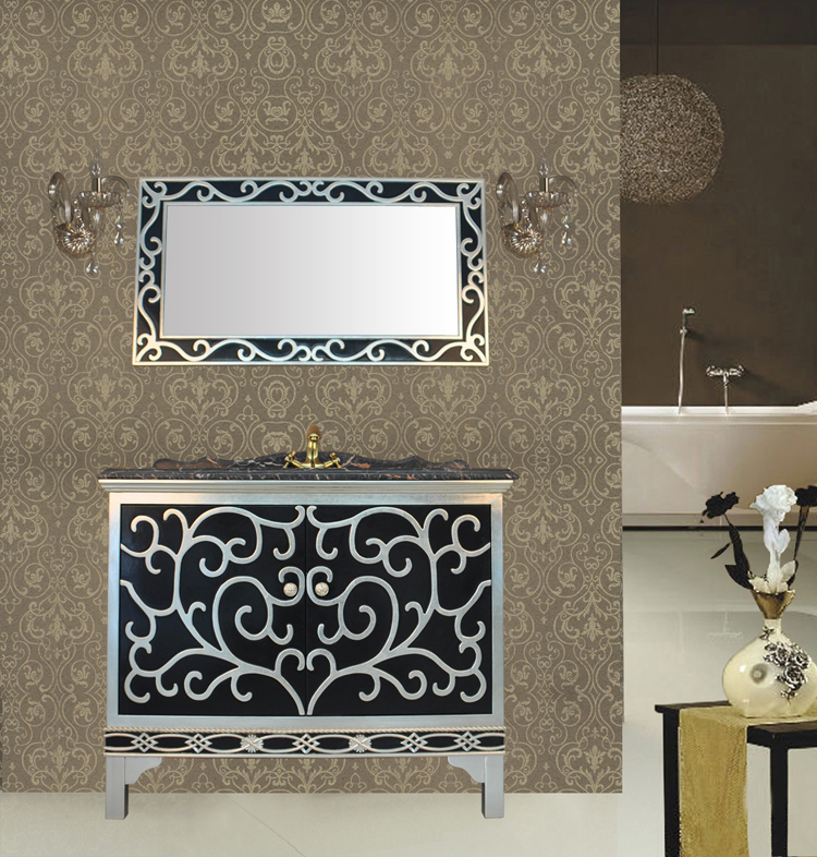Turandot bathroom Special Offer to ground European style Washbasin cabinet combination Classical bathroom cabinet Black washstandin the Decoration main material , Toiletries , Bathroom Furniture , Bathroom Cabinet category - from Buy2taobao.com to provide professional Taobao agent buy service