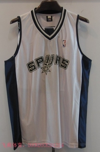 NBA马刺队邓肯球衣战袍出场服全丝光料非刺