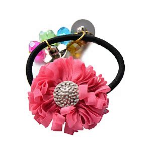  07187 名朵饰品 雏菊花朵发圈发绳头花 皮筋头饰结婚发饰韩版韩国