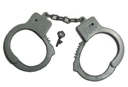 儿童玩具塑料手铐 <em>警察</em>抓<em>小偷游戏</em>表演道具 过