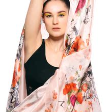 【南歌子】丽人倾城 100%真丝女士超大方巾 2012春夏新款春季新品