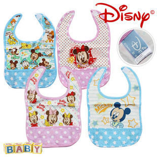 原单 迪斯尼disney大围嘴/防水围兜/口水巾/饭兜 多花色