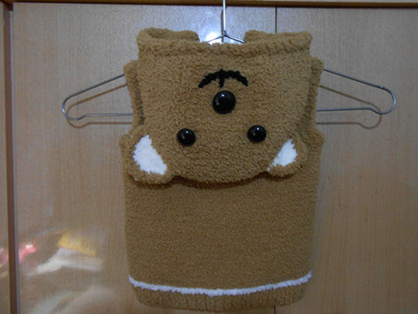 纯手工<em>编织</em>珊瑚绒小熊儿童<em>宝宝</em>男女毛衣<em>马甲</em>、