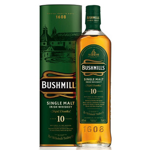  新品【洋酒】爱尔兰Bushmills布什米尔10年单一麦芽威士忌