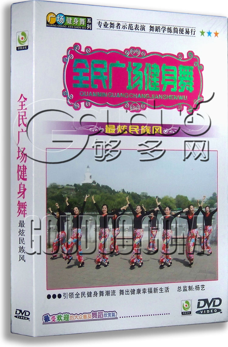 正版正品 全民广场舞 健身舞 最炫民族风 DVD【舞蹈示范系列】
