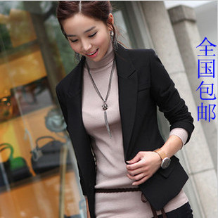  包邮韩版休闲小西装外套女春装新款女士短款修身显瘦西服大码