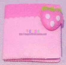 不织布批发手工DIY 可爱粉色草莓卡包材料包可定做成品