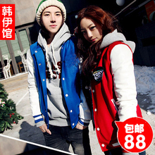 2012春装<span class=H>韩版</span><span class=H>卫衣</span>棒球服男女情侣装休闲棒球外套棒球衣棒球衫大码