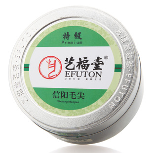  艺福堂茶叶 精选茗茶系列 绿茶 信阳毛尖特级 60g/罐 正品包邮