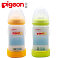 {思思母婴坊}专柜正品 贝亲自然实感PP宽口塑料奶瓶240ml