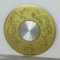 【淘美】金龙凤1厘米厚钢化玻璃餐桌转盘，可选直径60-120公分