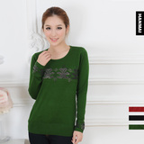 2011冬款贝蕾地 女童中领 <em>圆领毛衣</em> 全棉线衣 