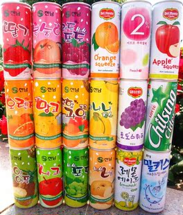  韩国进口 韩国饮料批发 海太乐天240ml*18瓶混装包邮 新品