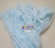 浅蓝色围巾手工，针织毛线个性，自编涤纶毛线
