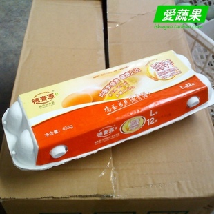  【爱蔬果】德清源鸡蛋 营养生态鸡蛋 L号12枚北京配送