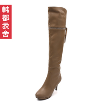 韩都衣舍⑤现货韩国2011冬季新款<span class=H>高筒</span>过膝女<span class=H>靴</span>ST1067仝