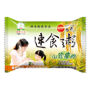  山珍瘦肉粥 袋装 35G 速食冻干粥 方便时尚粥 粮油/蔬果/水产/速