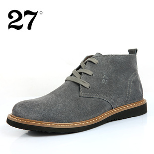  27度冬季男士雪地靴男靴子低筒清仓毛皮鞋加绒保暖男士皮鞋短靴男