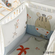 外贸出口婴儿床床围天鹅绒纯棉，床围宝宝儿童床床围婴儿床上用品