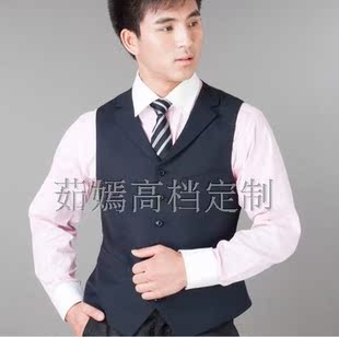  上海男士结婚礼韩版敬酒新郎礼服高级西装西服定做定制休闲马甲