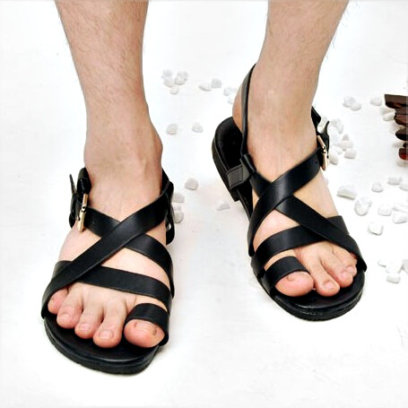 ... men's sandals male, leather sandals, beach sandals Edison sandals and