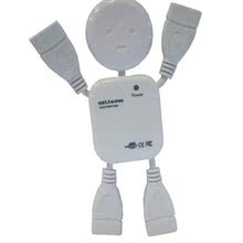 热卖 小人型 USB HUB 2.0 小人集线器 USB 分线器 机器人HUB