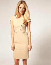 Женское платье Km DN010 Karen Millen Набивка и крашение Молния Женское платье Km DN010 Karen Millen Осень 2012 Расцветка Обычная Молния Без рукавов О-вырез Короткая юбка (76-90 см)