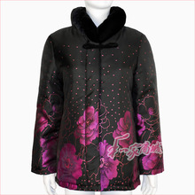 中老年人服装棉服2011新款冬装气质妈妈装唐装中年女装棉衣外套