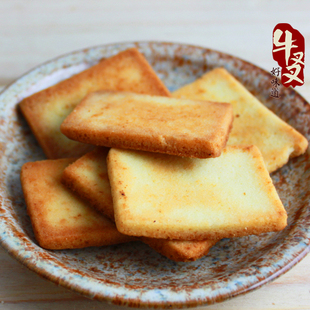  正品白鹤铁板鸡蛋煎饼 牛叉叉休闲饼干 比面包干好吃N倍！200g