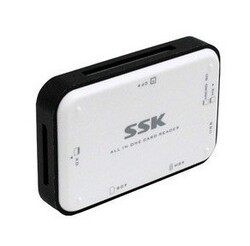 SSK飚王USB3.0读卡器/直读TF SD 记忆棒 CF可多卡同时读写SCRM056