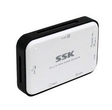 SSK飚王USB3.0读卡器/直读TF SD 记忆棒 CF可多卡同时读写SCRM056