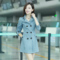 上下架计划:2014新款女秋装外套 中长款修身翻领时尚气质休闲纯棉风衣 女大衣