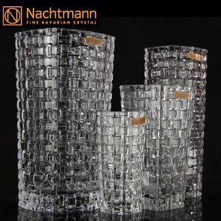 nachtmann德国进口水晶花瓶欧式家用桌面插花器，简约现代花瓶