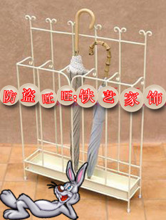  欧式铁艺雨伞架/伞桶/酒店专用 /雨具收纳架/创意扁体伞架五位