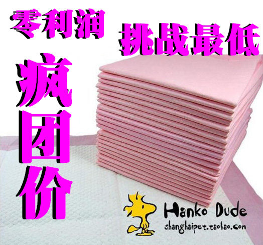 疯狂特价 完美吸水猫兔狗狗尿片宠物尿片尿布尿垫33*45 整包100片