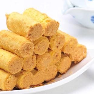 爆款澳门特产零食 椰新香记肉松蛋卷原味 酥松可口点心 美味糕点
