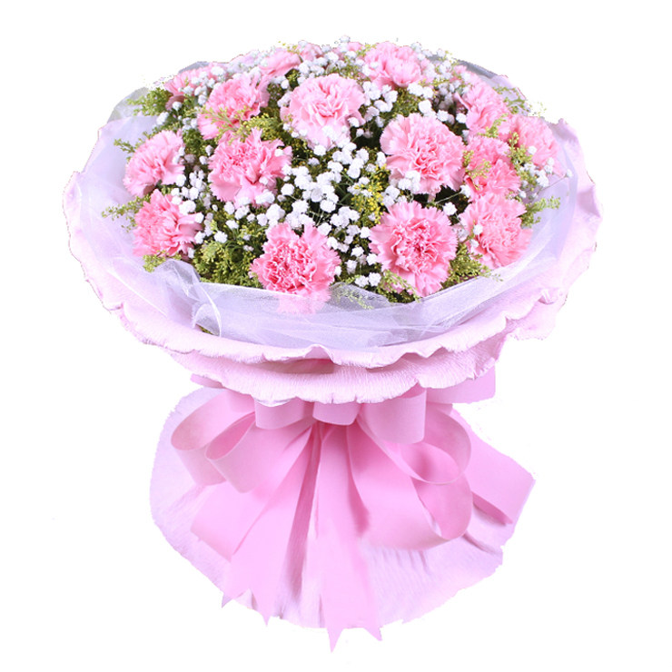 情人节11朵红玫瑰花束送<em>女朋友生日鲜花</em>速递