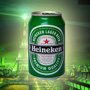  荷兰喜力听装啤酒  喜力罐装啤酒 330ml *24瓶 heineken 最新货