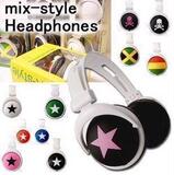 正品原装日本韩国盒装MixStyle 星星头戴式耳机 时尚耳机/附赠品