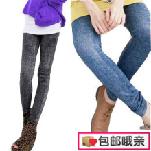 <span class=H>韩国</span>打底<span class=H>裤</span>女夏季韩版潮加大码仿<span class=H>牛仔</span>打底<span class=H>裤</span>薄款显瘦蕾丝彩色九分