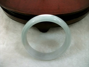  缅甸翡翠玉手镯 冰糯种翡翠手镯 圆口径翡翠镯子 特价