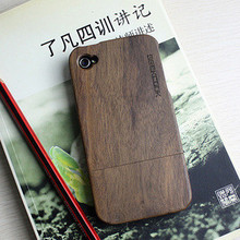 正品GeekCook iPhone4 4S 黑桃木 枫木手机外壳 竹制复古保护套
