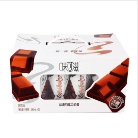  特价 伊利味可滋巧克力奶昔乳饮品240ml*12  北京江浙沪3箱包邮