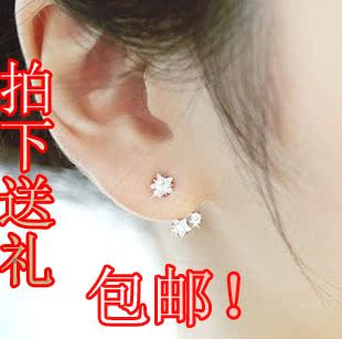 正品隐形星星耳银针...