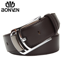 BONVEN/邦纹 新款皮带头层牛皮真皮男皮带腰带 促销专柜正品包邮