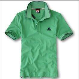 LECOQSPORTIF 2010夏季火爆强珠地翻领公鸡POLO衫T恤绿色