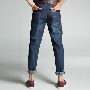  coins Ma Ke-metre cable and explosive summer thin thin cylindrical men's business casual jeans cattle