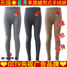 【7折秒杀】鄂尔多斯市蒙王正品男士羊绒裤超薄无缝羊毛裤保暖裤